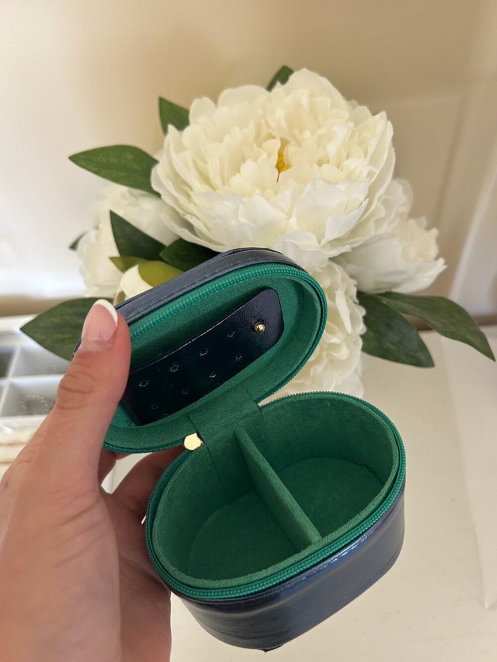 Small Pill Shaped Jewelry Box